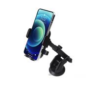 Support Voiture pour Smartphone avec Bras Télescopique Multi-fixation Noir