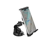Support Voiture Ventouse pour Tablette et Smartphone 7' à 10' Tête Rotative 360° Noir