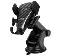 Support Voiture Ventouse Tableau de bord/Pare-brise Bouton de verrouillage Noir