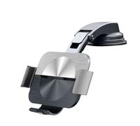 Support Voiture QI pour Smartphone Pliable type Fold (tout modèle) Argent / Noir / Argent