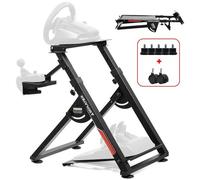 Support volant - GTPLAYER - Compatible G920/G29 - Hauteur & inclinaison réglables - Support levier et porte-gobelet - Pliable