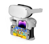 Support VR multifonction pour Oculus Quest/Quest 2/NS, compatible avec support pour téléphone et manettes, station de montage