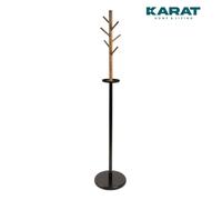 Support William 6 Crochet Schwarz-Braunem Design Rond Standuß