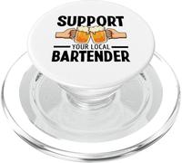 Support Your Local Bartender Pub Parti Boire De La Bière PopSockets PopGrip pour MagSafe