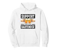 Support Your Local Bartender Pub Parti Boire De La Bière Sweat à Capuche