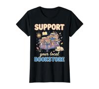 Support Your Local Bookstore Summer Bookish Books Lover T-Shirt Graphique avec Valeur