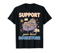 Support Your Local Bookstore Summer Bookish Books Lover T-Shirt Graphique avec Valeur