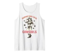 Support Your Local Cowgirls Western Stars Vintage Débardeur