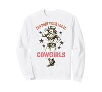 Support Your Local Cowgirls Western Stars Vintage Sweatshirt