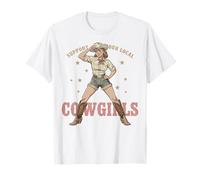Support Your Local Cowgirls Western Stars Vintage T-Shirt
