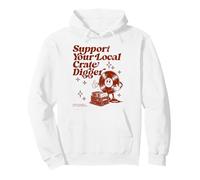 Support Your Local Crate Digger, collectionneur de vinyles Sweat à Capuche