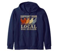 Support Your Local Egg Dealer Chicken Farmer Hen Roosters Sweat à Capuche