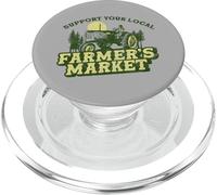 Support Your Local Farmers Market! Vintage Tractor Retro PopSockets PopGrip pour MagSafe