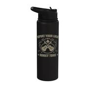 Support Your Local Honky Tonk Country Music Bar Stainless Steel Insulated Water Bottle