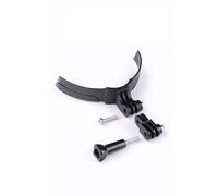 Supporte de Mentonnière pour Casque de Moto pour GoPro Hero 11/10 & la Plupart des Caméras Sport - Monture Universelle pour Casque Intégré avec Angle Réglable - Adhésif Sécurisé et Design Léger