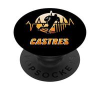 Supporter de Castres idée Amateur de Rugby PopSockets PopGrip Adhésif