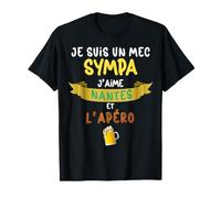 Supporter Foot Nantes Un Mec Sympa J'aime Nantes Et l'Apéro T-Shirt