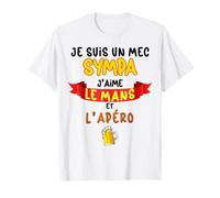 Supporter Foot Un Mec Sympa J'aime Le Mans Et l'Apéro T-Shirt