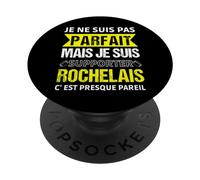 Supporter Rochelais Humour Rugby La Rochelle Cadeau Rugbyman PopSockets PopGrip Interchangeable