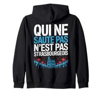 Supporter Strasbourg Foot | Qui ne saute pas Strasbourgeois Sweat à Capuche