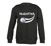 Supportershop Argentine Sweat-Shirt à Capuche Mixte Adulte, Noir, FR : M (Taille Fabricant : M)