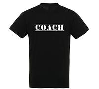 Supportershop Coach T-Shirt Mixte Adulte, Noir, FR : XL (Taille Fabricant : XL)