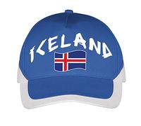 Supportershop Football Islande Casquette, Bleu, FR Taille Unique Taille Fabricant TU EU