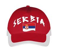 Supportershop Football Serbie Casquette, Rouge, FR Taille Unique Taille Fabricant TU EU