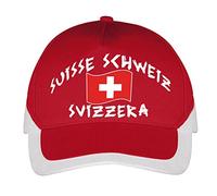 Supportershop Football Suisse Casquette, Rouge, FR Taille Unique Taille Fabricant Taille One Sizeque EU