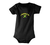 Supportershop Jamaica Body bébé Enfant Noir FR: M (Taille Fabricant: 6-12 Mois)