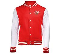 Supportershop Pays de Galles Veste College Bicolore Rouge FR: S (Taille Fabricant: S)