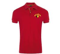 Supportershop Polo Belgique Rouge Polo Rouge FR : M (Taille Fabricant : M)