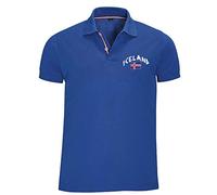 Supportershop Polo Islande Bleu Royal Mixte Adulte, FR : M (Taille Fabricant : M)