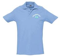 Supportershop Polo Rugby Argentine Ciel Bleu FR: S (Taille Fabricant: S)