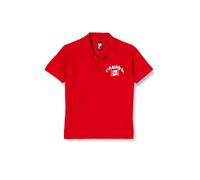 Supportershop Polo Rugby Canada Mixte Enfant, Rouge, FR : S (Taille Fabricant : 4 Ans)