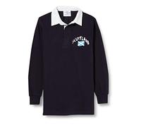 Supportershop Polo Rugby Ecosse LS Mixte Enfant, Bleu, FR : L (Taille Fabricant : 9-10 Ans)