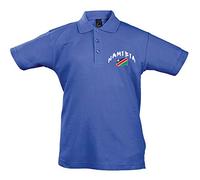 Supportershop Polo Rugby Enfant Namibie Enfant Bleu FR: XL (Taille Fabricant: 10 Ans)