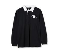 Supportershop Polo Rugby LS Nouvelle Zélande Noir Manches Longues Mixte Adulte, FR : S (Taille Fabricant : S)