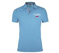 Supportershop Polo Rugby Russie Mixte Adulte, Bleu, FR : M (Taille Fabricant : M)