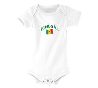 Supportershop Sénégal Ensemble de Sport Mixte Enfant, Blanc, FR : M (Taille Fabricant : 6-12 Mois)