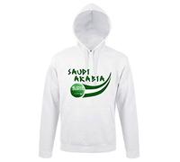 Supportershop Sweatshirt à Capuche Arabie Saoudite Blanc Homme, FR : XL (Taille Fabricant : XL)