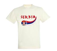 Supportershop T- Shirt Serbie Blanc Enfant Garçon, FR : XL (Taille Fabricant : 10 Ans)
