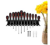 supportmural pour tournevis - Porte-outils robuste, fente de rangement pour pinces, organisateur en acier | Grande conception de Construction porteuse, système de montage d'établi Stable ensemble d'é