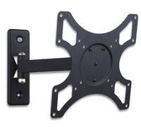 Supporto a muro per TV LED LCD 19 - 37'' inclinabile 2 snodi nero