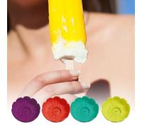 Supporto Ghiaccio Bambini - Lot de 4 porte-bouteilles en silicone | Contenitori per Cubetti Colorati anti-goccia per Festa Estiva Picnic Piscine Campeggio Spiaggia | Per Festa in Giardino Picnic