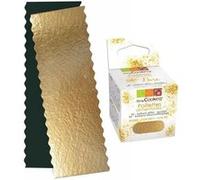 Supports à Cakes & Bûches 30 x 10 cm + paillettes dorées