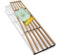 Supports à rouleaux de convoyeur en acier inoxydable - 200 cm de long - Poulie de manutention de marchandises non alimentée multifonction à 4 glissières pour un mouvement efficace des matériaux