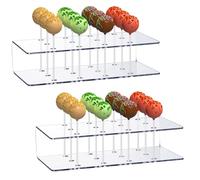 Supports à Sucettes Transparents 12 Trous Présentoir à Sucettes en Acrylique Présentoir à Cake Pops Lollipop Stand pour Baby Shower Mariage Fête