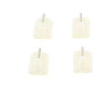 Eminza Supports adhésifs – Blanc – Lot de 4