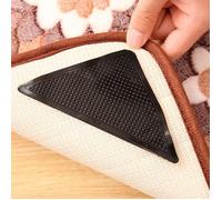SHOP-STORY - Lot de 4 Supports Anti-Dérapants Triangle pour Tapis avec Autocollants